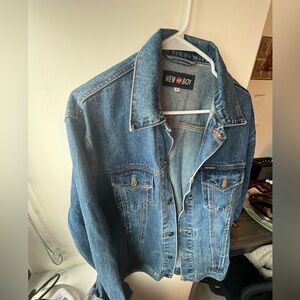 Denim jacket , unisex , oversized